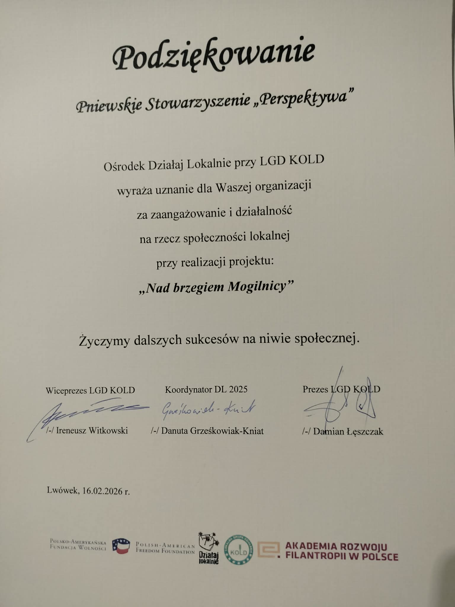 Spotkanie Działaj Lokalnie