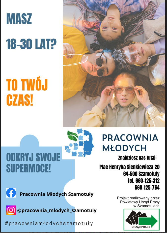Plakat Pojektu Pracownia Młodych