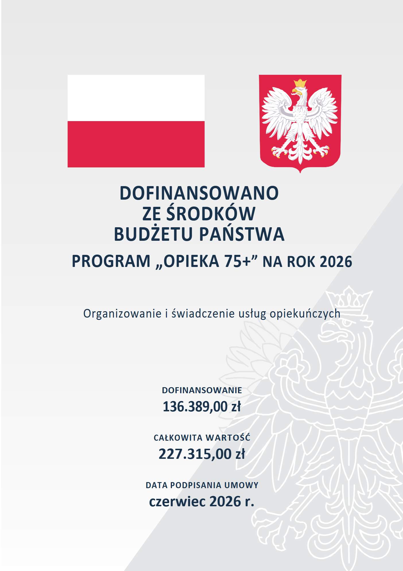 PLAKAT opieka 75+
