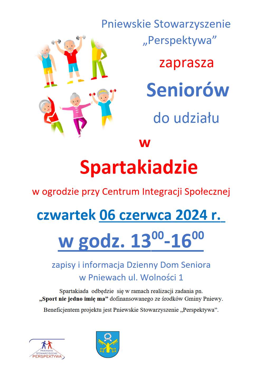 Zaproszenie na&nbsp;Spartakiadę dla Senior&oacute;w