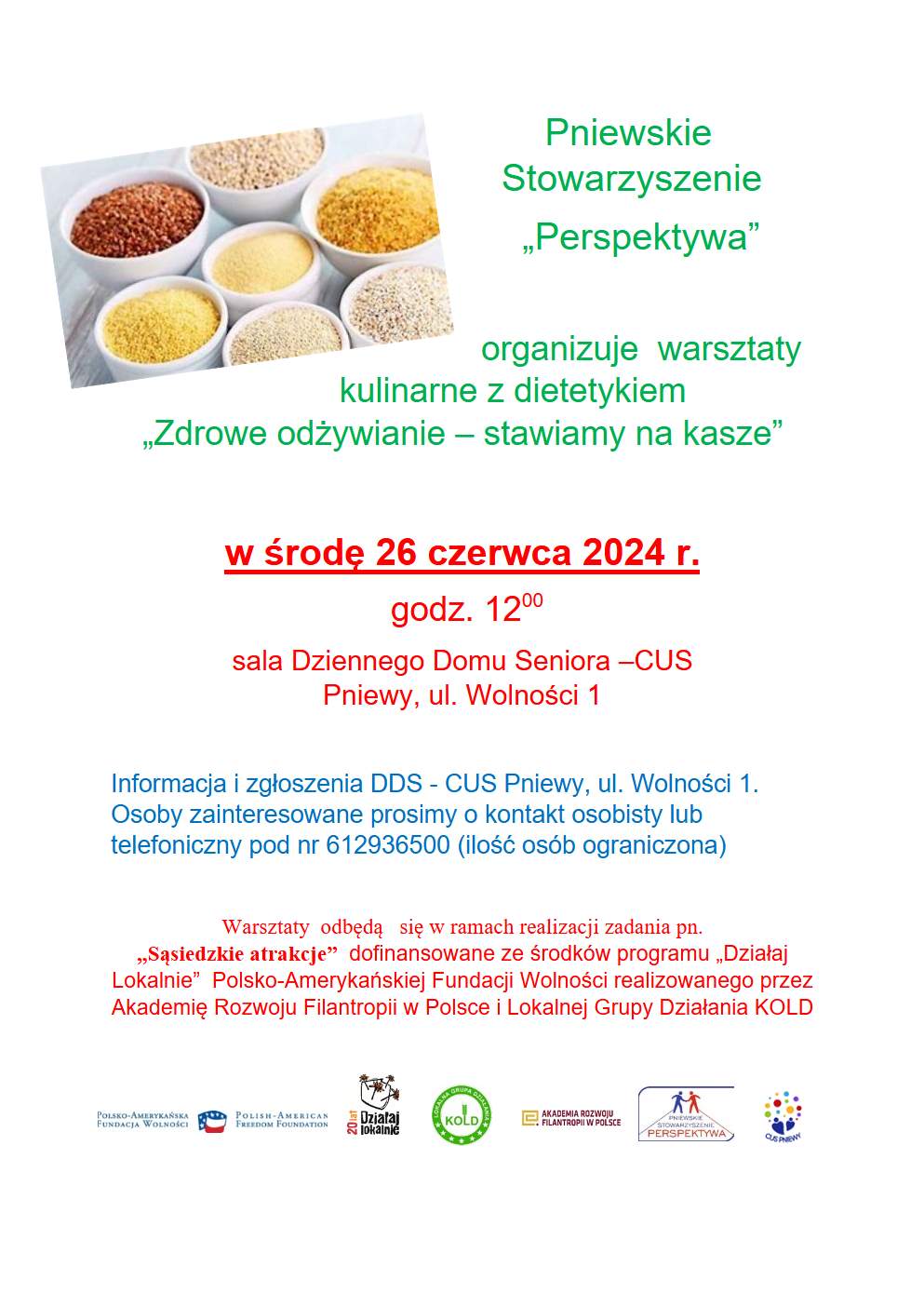 Zaproszenie na&nbsp;warsztaty z&nbsp;dietetykiem