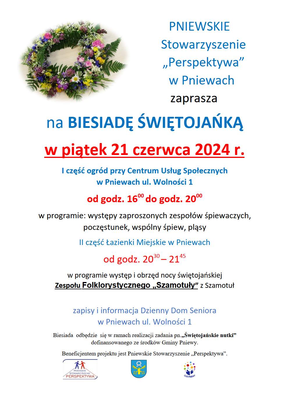 Zaproszenie na Biesiadę Świętojańską